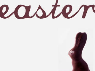 Chocolate bunny easter sign foreground - beatrix potter free wallpaper for desktop