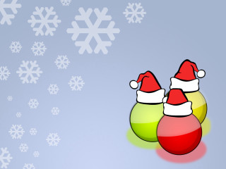 Santa hat balls snowflakes winter - santa hat free wallpaper