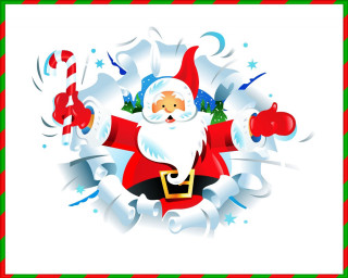 Santa claus presents christmas decoration - a santa clause free wallpaper for desktop