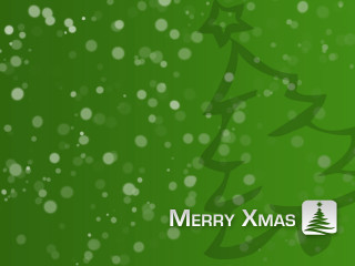 Green christmas card tree merry 2 - behance hd free wallpaper