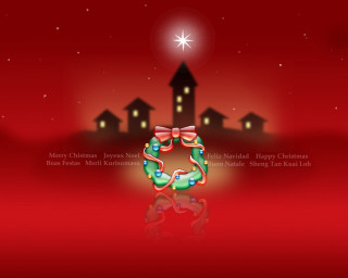 Christmas card red background snake - a christmas card free wallpaper