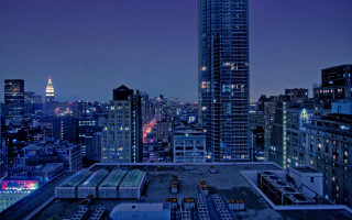 City skyline night tall buildings 4 - david chipperfield free wallpaper