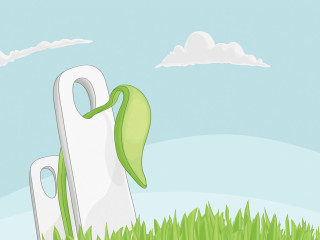 Cartoon white green object grass - a cartoon free wallpaper