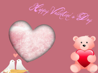 Valentines day card teddy bear - a valentines day card free wallpaper