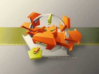 Circular object arrows 3d image - a circular object free wallpaper