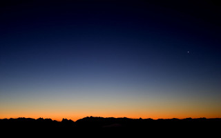 Plane sunset moon distant object 2 - barnett newman free wallpaper