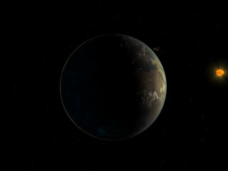 Yellow object dark sky bright - chesley bonestell free wallpaper