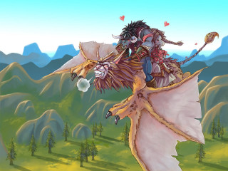 Cartoon dragon human demon body 3 - a cartoon of a dragon free wallpaper