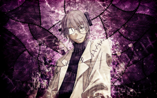 Man glasses coat purple background - gapmoe yandere grimdark free wallpaper