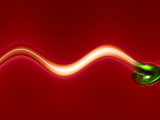 Red background green apple red 4 - plasma free wallpaper