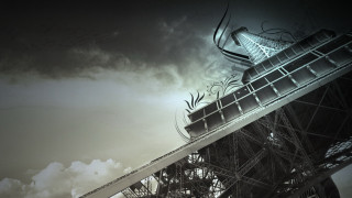 Tall metal structure sky background - a skateboard free wallpaper for desktop