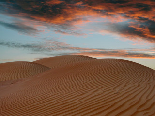 Sunset sandy area clouds people - the sand free wallpaper for desktop