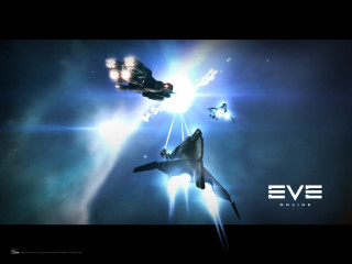 Fighter jet flight blue white - eve ryder free wallpaper
