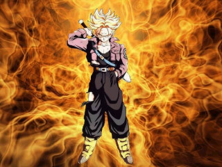 Dragon ball character fire background 2 - a fire background free wallpaper for desktop