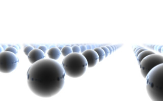 Group balls row white background 4 - a white wall in the background free wallpaper