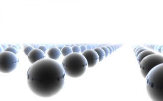 Group balls row white background 2 - a white wall in the background free wallpaper