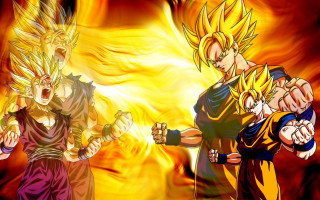 Dragon ball fight flames smoke 2 - a fist free wallpaper for desktop