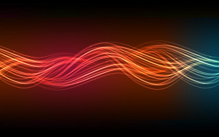 Colorful wave light black red 8 - abstract art free wallpaper