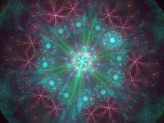Colorful flower stars in middle - many star free wallpaper for desktop