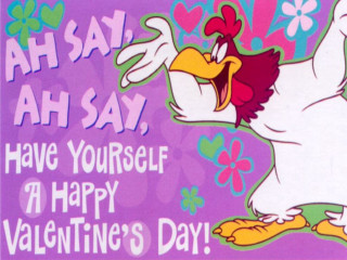 Happy valentines day card cartoon - its beak free wallpaper