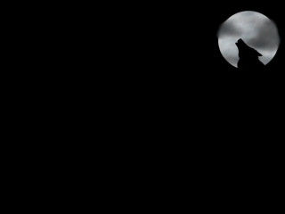 Wolf dark fullmoon blacksky clouds - a black sky free wallpaper for desktop