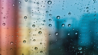 Window rain drops city background 2 - free rain wallpaper