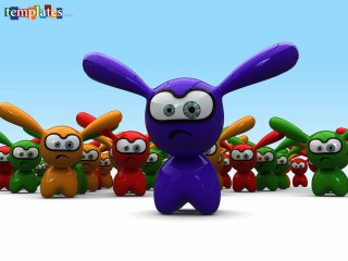 Cartoon characters blue background sky 3 - loony toon free wallpaper