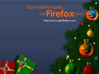 Christmas tree firefox logo gift - a gift free wallpaper