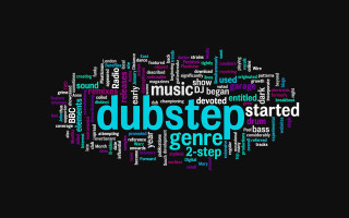 Dubstep wordcloud blackbackground stylized beeple - a word cloud free wallpaper