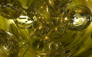 Shiny balls yellow black white 2 - a bunch free wallpaper