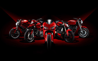 Motorcycles lined up black background - duccio free wallpaper for desktop