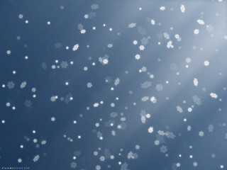 Blue background snowflakes sunny clouds - snow flake free wallpaper for desktop