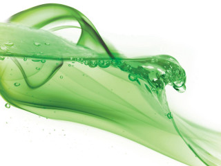 Green liquid swirls air white 2 - a white backdrop free wallpaper