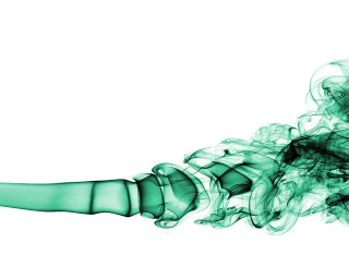 Green smoke white background black - alberto seveso free wallpaper