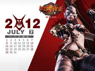 Calendar demon woman sword demon - a sword and a demon free wallpaper