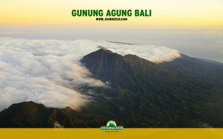 Mountain clouds sign gunung agung - cloud below free wallpaper