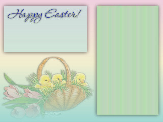 Easter card flower basket notepad - a card free wallpaper