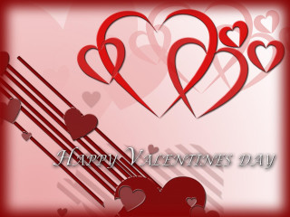 Valentines day card hearts arrows 3 - the word happy valentines day free wallpaper