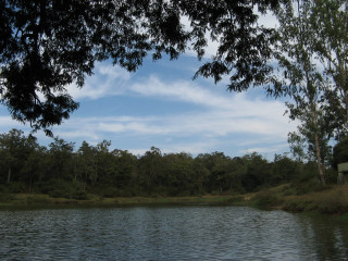 Lake boat trees sky clouds 3 - bholekar srihari free wallpaper for desktop
