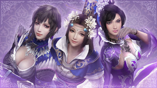 Two women oriental clothing posing - aaa game free wallpaper