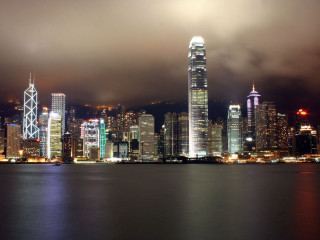 City skyline tall buildings night 18 - tall building free wallpaper