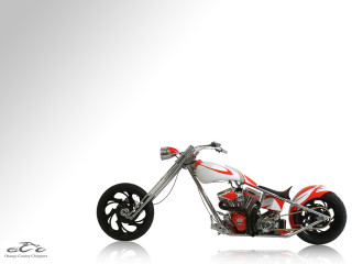 Red white motorcycle gradient rendering - tire free wallpaper for desktop