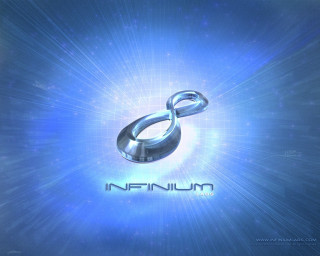 Shiny metal object blue background 2 - elysium free wallpaper
