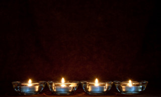Lit candles still life dark - candle free wallpaper