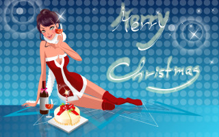 Woman red dress sitting table 4 - a red dress free wallpaper for desktop