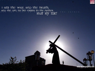 Person holding cross quote on - a person holding free wallpaper