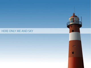 Red white lighthouse sky background 2 - me free wallpaper for desktop