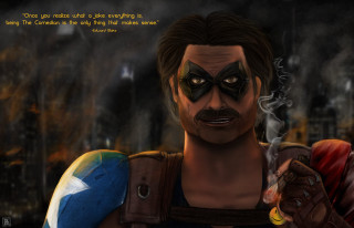 Man mask cigarette glove message - heroic free wallpaper for desktop