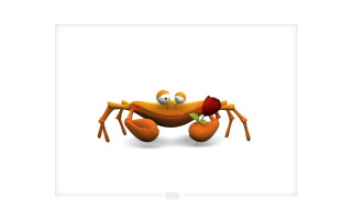 Crab rose mouth eyes back - back leg free wallpaper