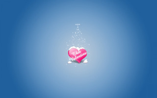 Pink heart message floating bubbles - the air free wallpaper
